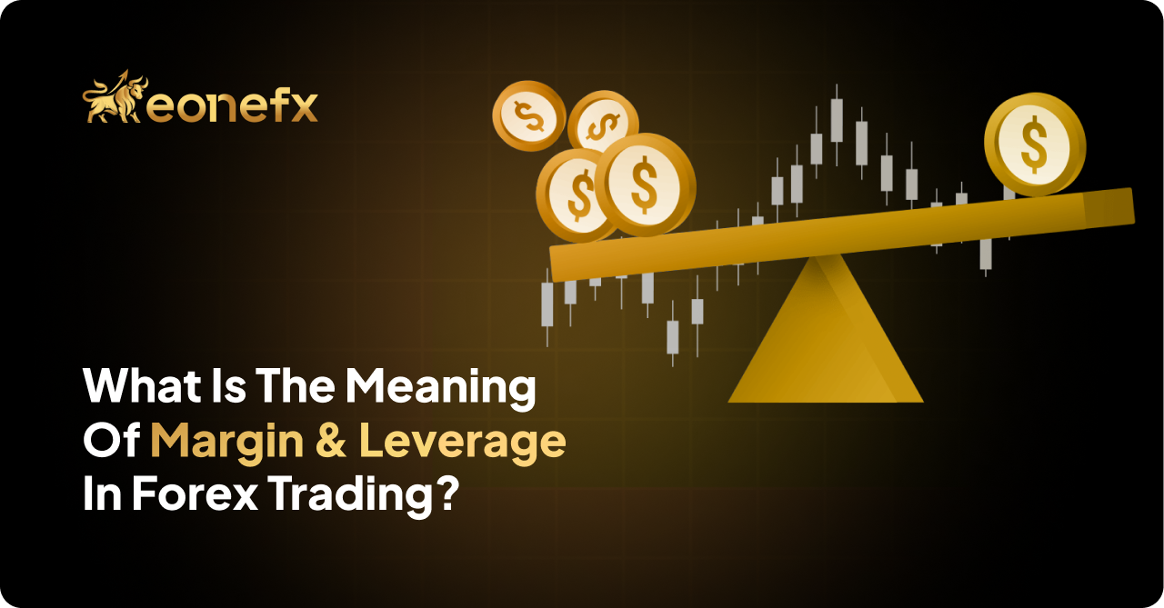 Diagram depicting the meaning of margin and leverage in forex trading, emphasizing their importance for traders and investments